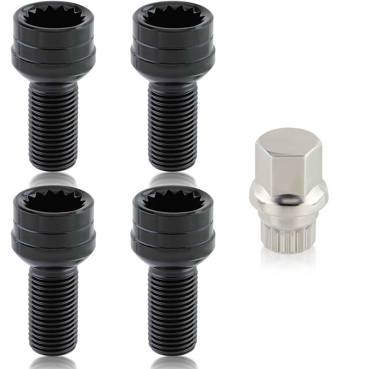 Wheel Locking Lug Nuts Set, Compatible with Volkswagen,Replaces 8D0601139F