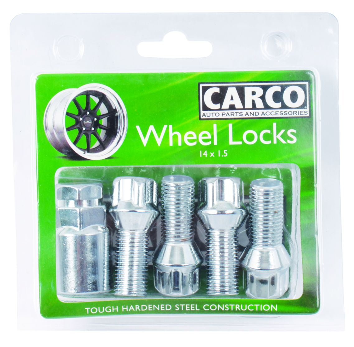 Carco Locking Wheel Nut Set - 19/21mm x 14mm x 1.5mm